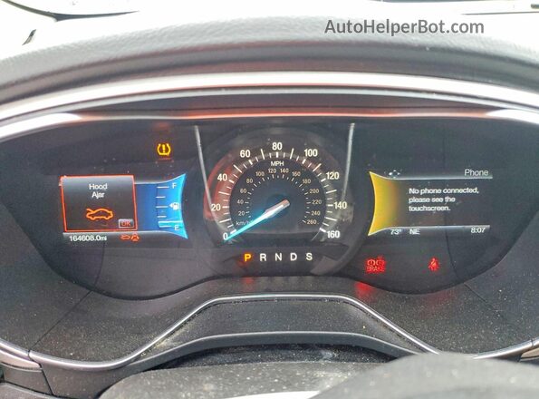 3FA6P0H71GR170245 2016 FORD FUSION Brown Вид щитка приладів