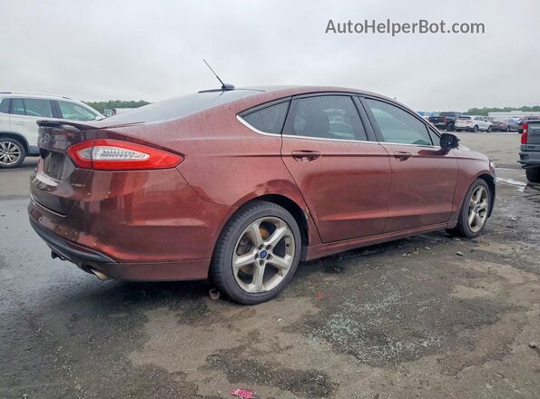 3FA6P0H71GR170245 2016 FORD FUSION Brown Задня права чверть