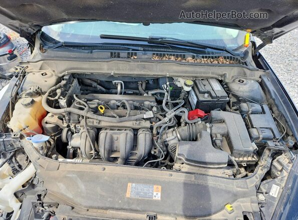 3FA6P0H71GR185733 2016 FORD FUSION Черный Вид задней части салона