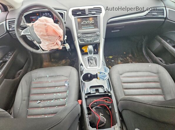 3FA6P0H71GR296007 2016 FORD FUSION Black წინა პანელის ხედი