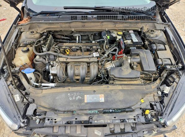 3FA6P0H71GR296007 2016 FORD FUSION Black უკანა სალონის ხედი