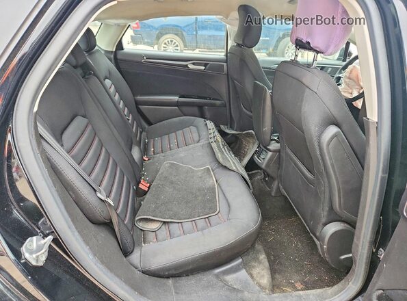 3FA6P0H71GR296007 2016 FORD FUSION Black უკანა სავარძლების ხედი