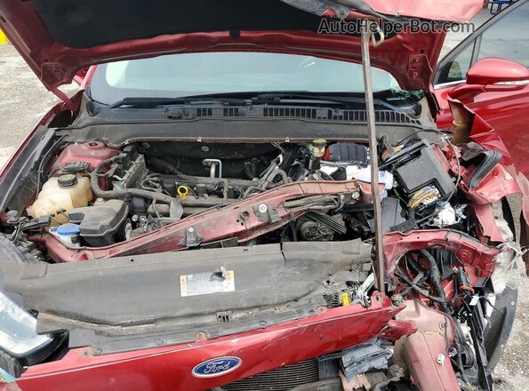 3FA6P0H71GR297867 2016 FORD FUSION Burgundy Rear interior view