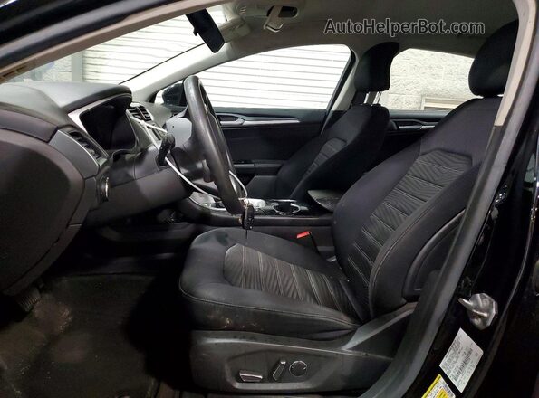 3FA6P0H71GR331578 2016 FORD FUSION Black წინა სალონის ხედი