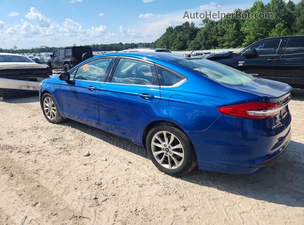 3FA6P0H71HR150501 2017 FORD FUSION Blue Задня ліва чверть