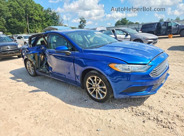 3FA6P0H71HR150501 2017 FORD FUSION Blue Передня права чверть