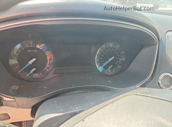 3FA6P0H71HR150501 2017 FORD FUSION Blue Вид щитка приладів