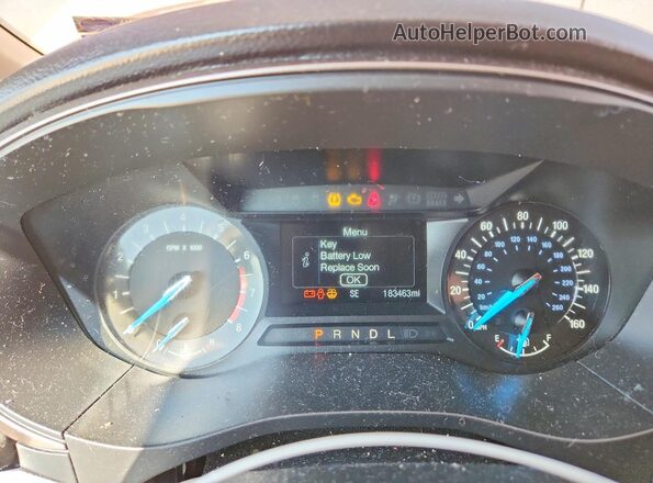 3FA6P0H71HR235189 2017 FORD FUSION Белый Вид щитка приборов