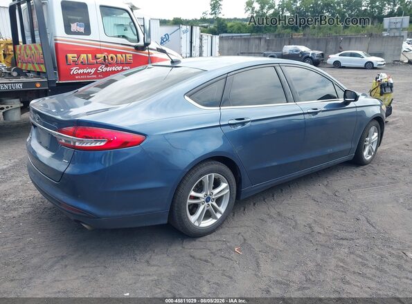 3FA6P0H71JR179972 2018 FORD FUSION Blue Հետևի աջ