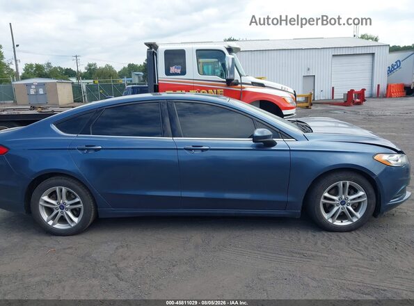 3FA6P0H71JR179972 2018 FORD FUSION Blue Սալոնի հետևի տեսք