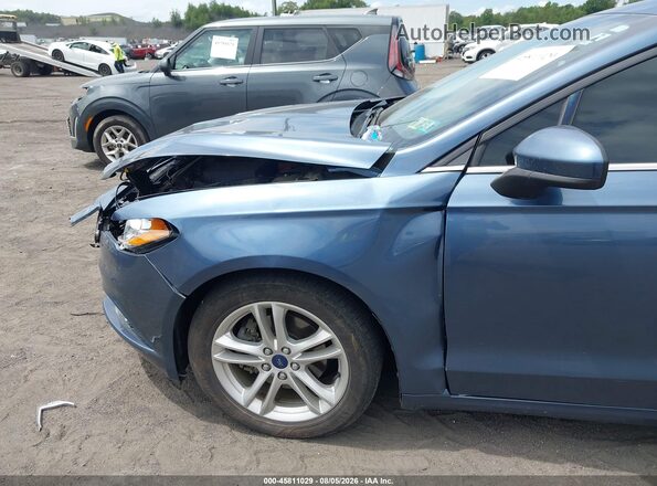 3FA6P0H71JR179972 2018 FORD FUSION Blue Դիմացի տեսք