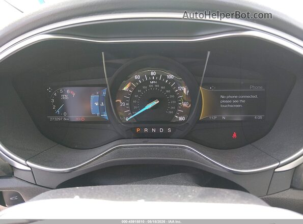 3FA6P0H72GR114072 2016 FORD FUSION Серый Вид задних сидений