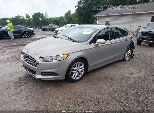 3FA6P0H72GR146343 2016 FORD FUSION Beige წინა მარცხენა ხედი სამი მეოთხედიდან