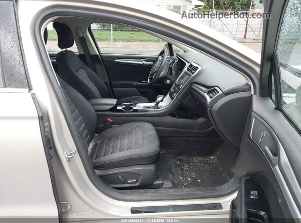 3FA6P0H72GR146343 2016 FORD FUSION Beige წინა სალონის ხედი