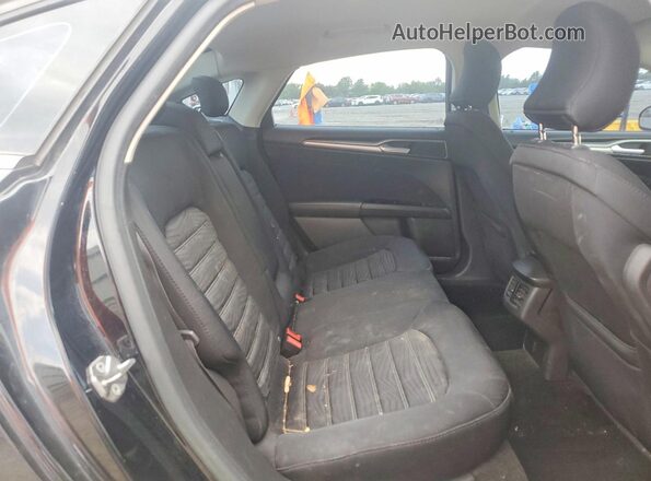 3FA6P0H72GR182971 2016 FORD FUSION Black Widok tylnych siedzeń