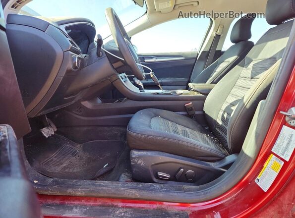 3FA6P0H72GR219288 2016 FORD FUSION Red წინა სალონის ხედი