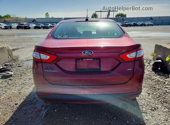 3FA6P0H72GR219288 2016 FORD FUSION Red უკანა ხედი