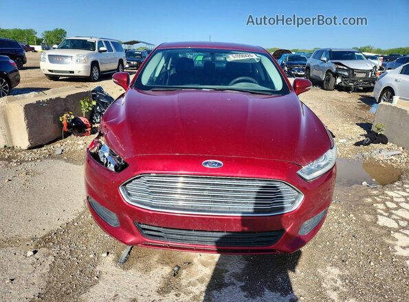 3FA6P0H72GR219288 2016 FORD FUSION Red წინა ხედი