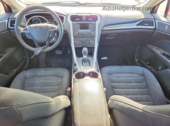 3FA6P0H72GR219288 2016 FORD FUSION Red წინა პანელის ხედი