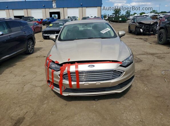 3FA6P0H72HR177271 2017 FORD FUSION Бежевый Вид спереди