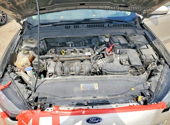 3FA6P0H72HR177271 2017 FORD FUSION Бежевый Вид задней части салона