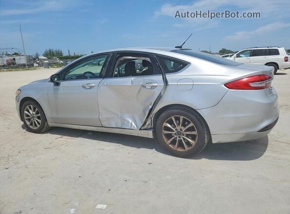 3FA6P0H72HR392715 2017 FORD FUSION Silver Trasero izquierdo