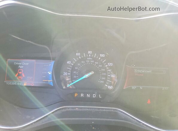 3FA6P0H72HR401414 2017 FORD FUSION White Widok zestawu wskaźników