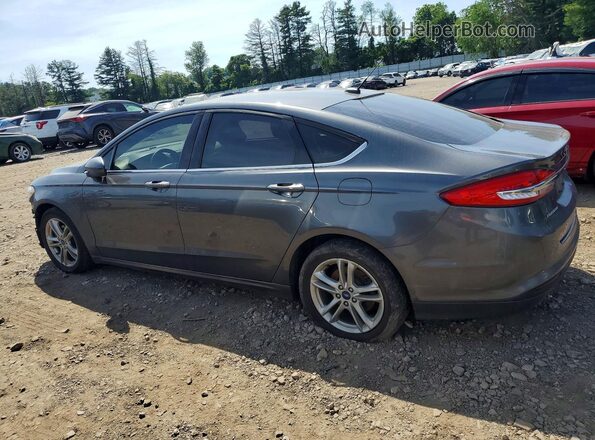3FA6P0H72JR195338 2018 FORD FUSION Gray Tył lewy