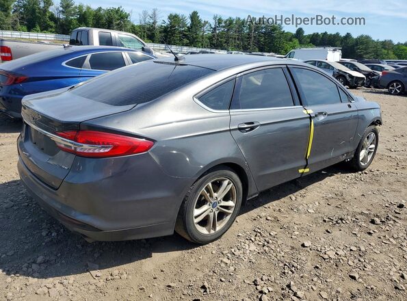 3FA6P0H72JR195338 2018 FORD FUSION Gray Tył prawy