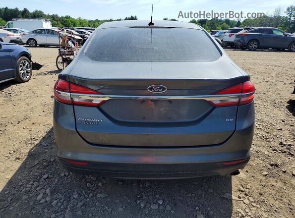 3FA6P0H72JR195338 2018 FORD FUSION Gray Widok z tyłu