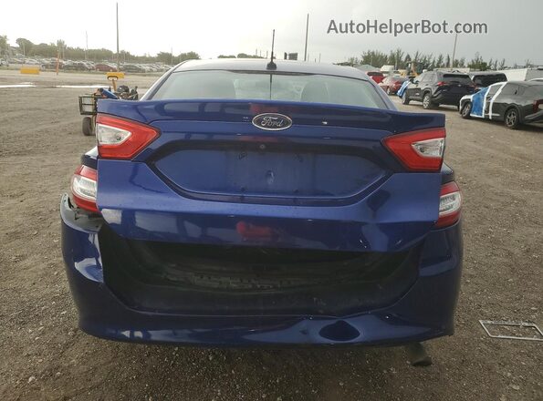 3FA6P0H73GR237492 2016 FORD FUSION Blue Rear view