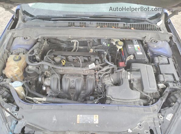 3FA6P0H73GR237492 2016 FORD FUSION Blue Rear interior view