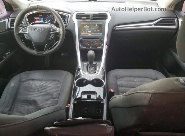 3FA6P0H73GR237492 2016 FORD FUSION Blue Dashboard view