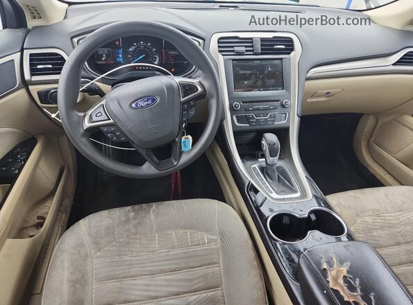 3FA6P0H73GR308402 2016 FORD FUSION Черный Вид панели приборов
