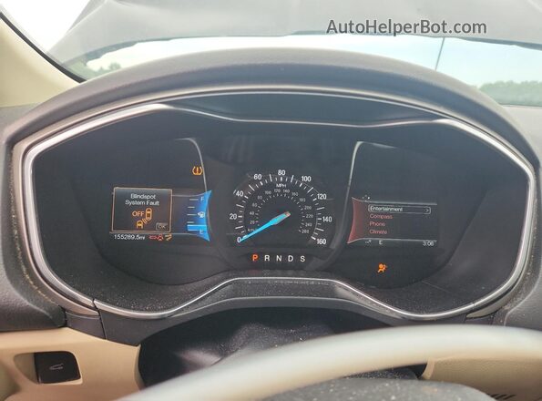3FA6P0H73GR308402 2016 FORD FUSION Черный Вид щитка приборов
