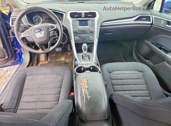 3FA6P0H73GR388283 2016 FORD FUSION Blue Widok deski rozdzielczej