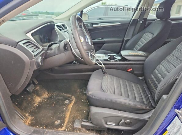 3FA6P0H73GR388283 2016 FORD FUSION Blue Widok wnętrza z przodu