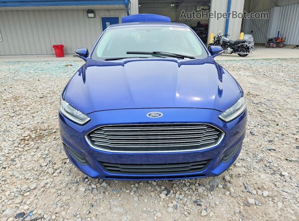 3FA6P0H73GR388283 2016 FORD FUSION Blue Widok z przodu