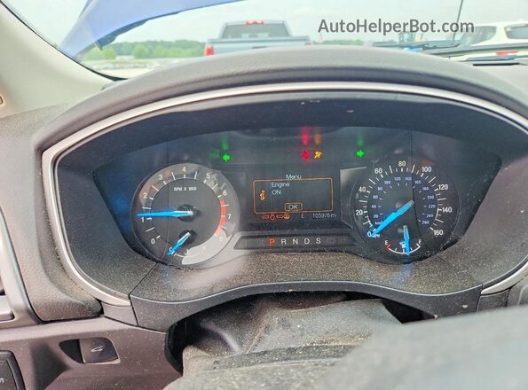 3FA6P0H73GR388283 2016 FORD FUSION Blue Widok zestawu wskaźników