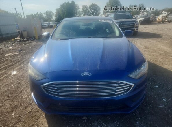 3FA6P0H73HR170734 2017 FORD FUSION Синий Вид задней части салона