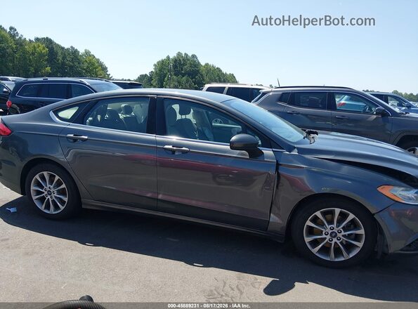 3FA6P0H73HR237512 2017 FORD FUSION Gray უკანა სალონის ხედი