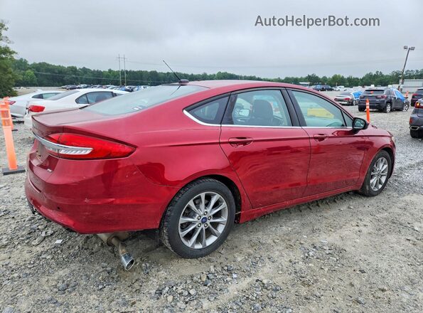 3FA6P0H73HR339182 2017 FORD FUSION Red Tył prawy