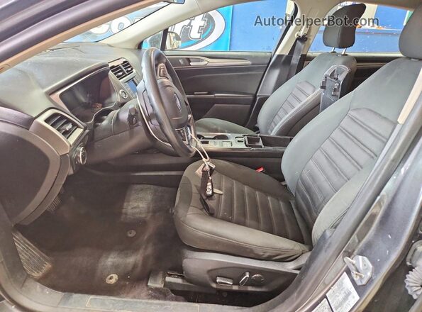 3FA6P0H73HR359402 2017 FORD FUSION Серый Вид салона спереди