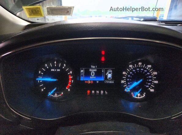 3FA6P0H73HR359402 2017 FORD FUSION Серый Вид щитка приборов