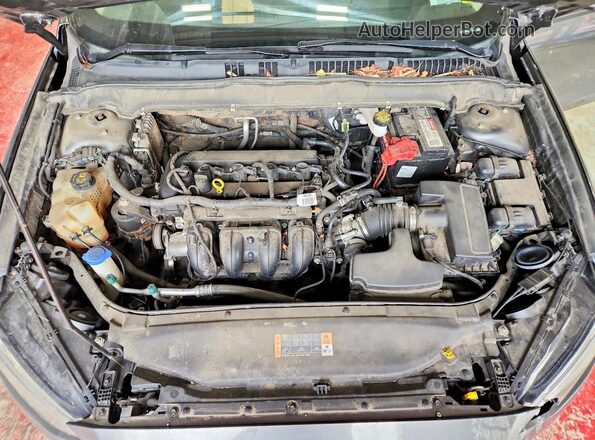 3FA6P0H73HR359402 2017 FORD FUSION Серый Вид задней части салона