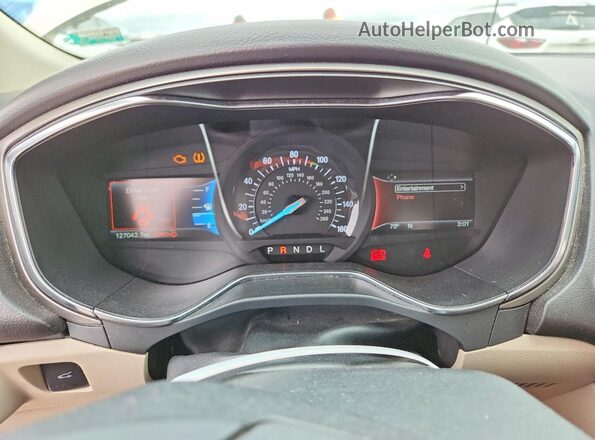 3FA6P0H73HR374952 2017 FORD FUSION Золотой Вид щитка приборов