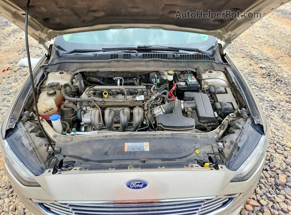 3FA6P0H73HR374952 2017 FORD FUSION Золотой Вид задней части салона