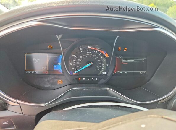3FA6P0H73HR394327 2017 FORD FUSION Gray Вид щитка приладів