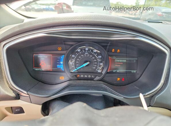 3FA6P0H73LR153926 2020 FORD FUSION Silver Instrument cluster view