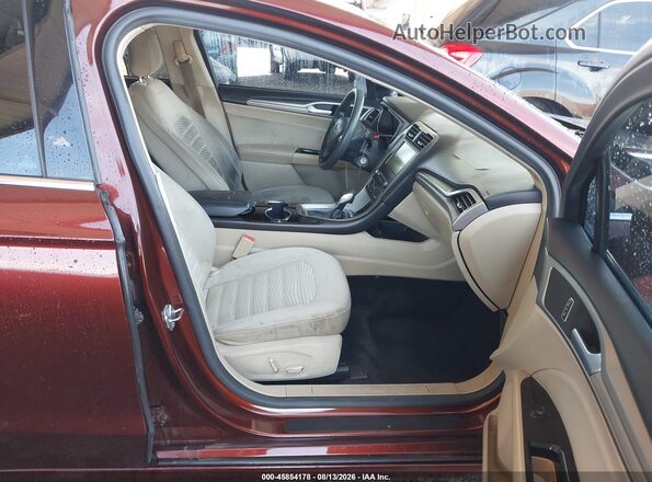 3FA6P0H74GR224010 2016 FORD FUSION Maroon Vista interior delantera
